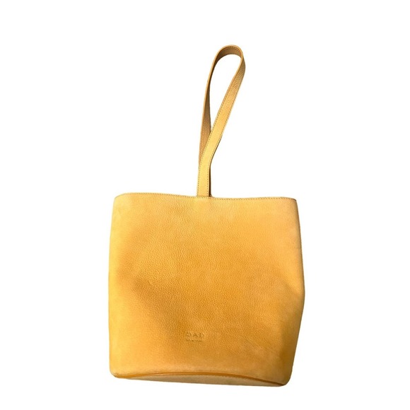 OAD Handbags - OAD Calf Dome Bucket Bag - Yellow